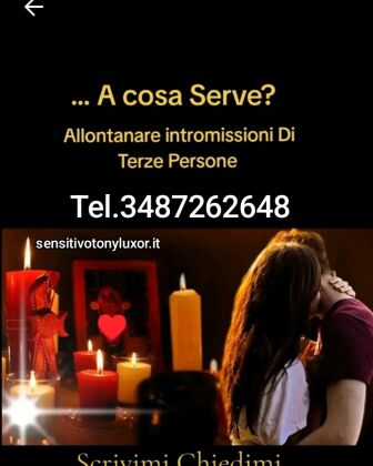 sensitivo Parapsicologo Tony Luxor.tel.3487262648