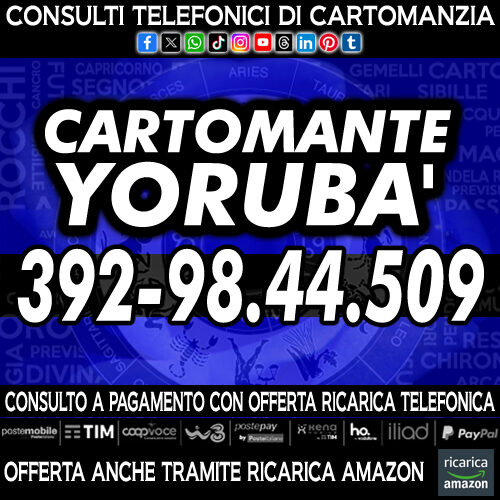 Problemi? Chiedi consiglio ai Tarocchi del Cartomante YORUBA'