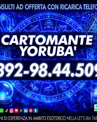 Cartomante professionale pronto ad offrirti una consulenza chiara e dettagliata: il Cartomante Yorubà