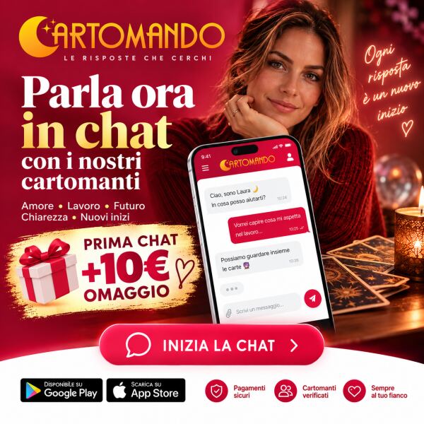 cartomanzia in chat e chiamata, lettura tarocchi professionale. Scarica l'app!